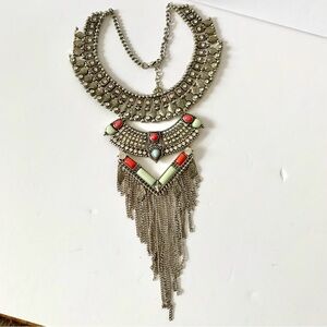 Huge statement bib necklace
